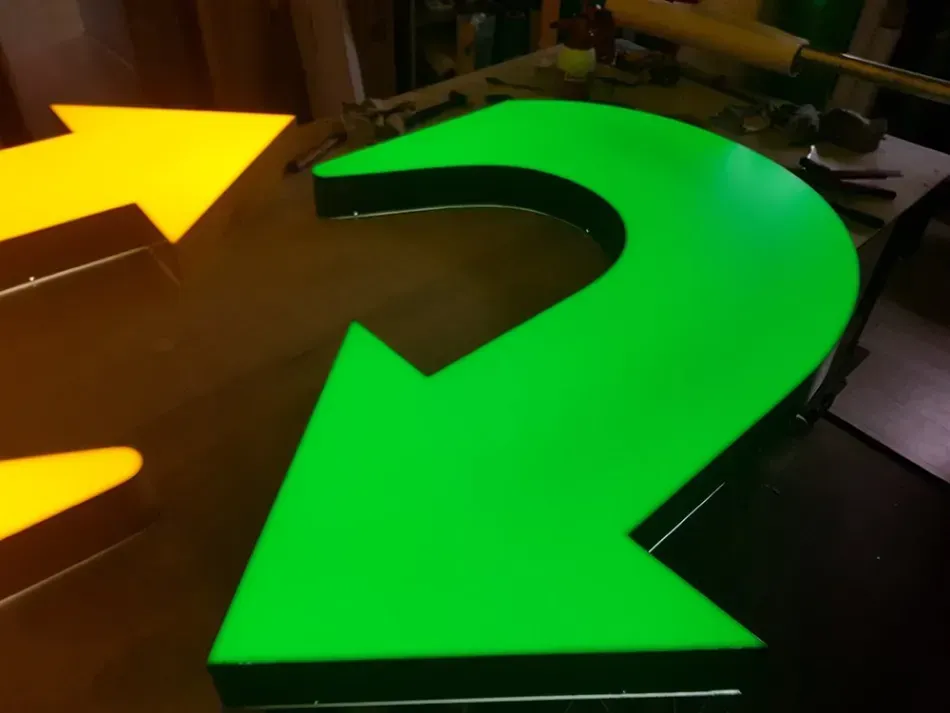 Laser cutting, perspex indoor sign