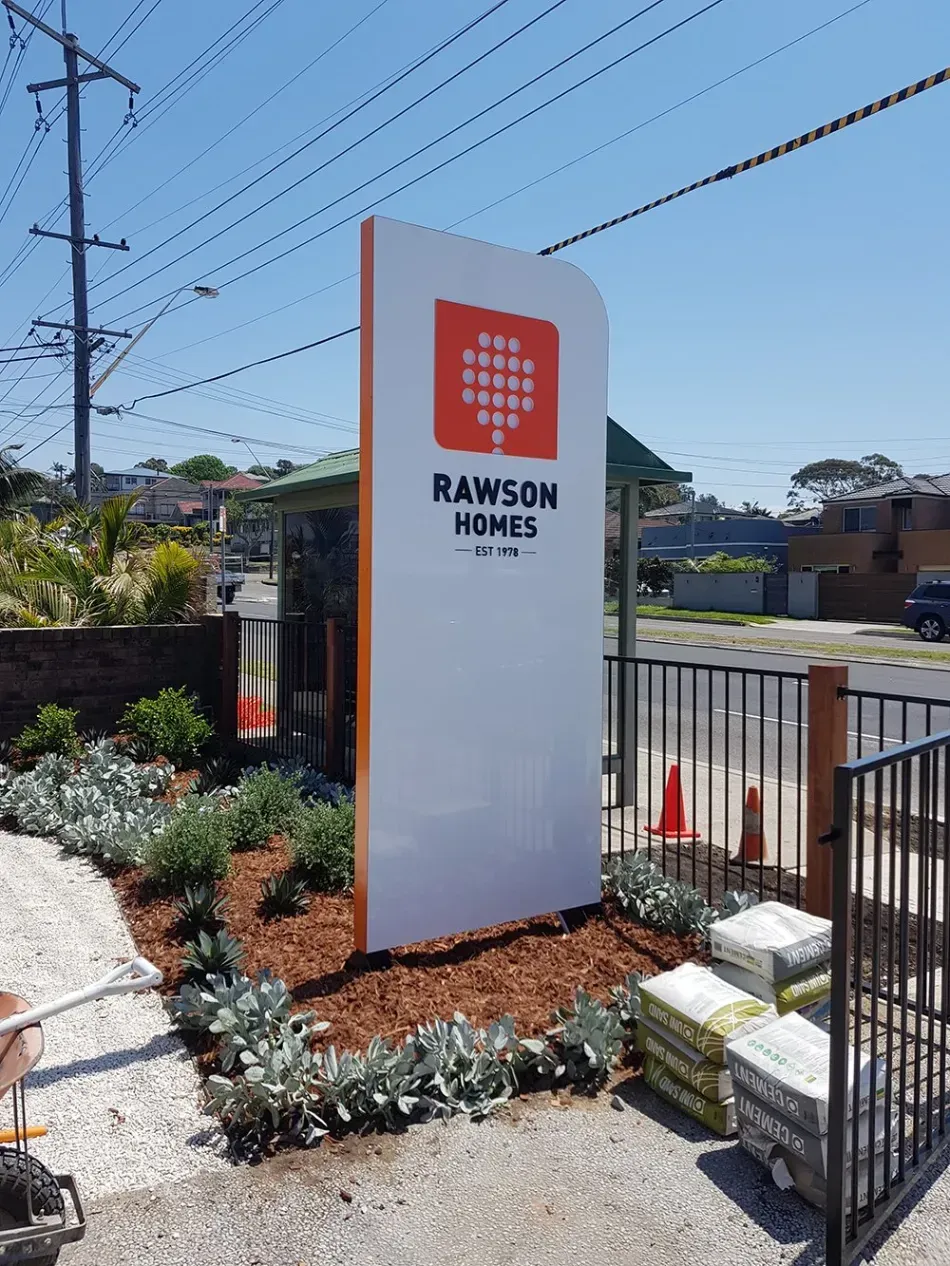 signage for Rawson Homes
