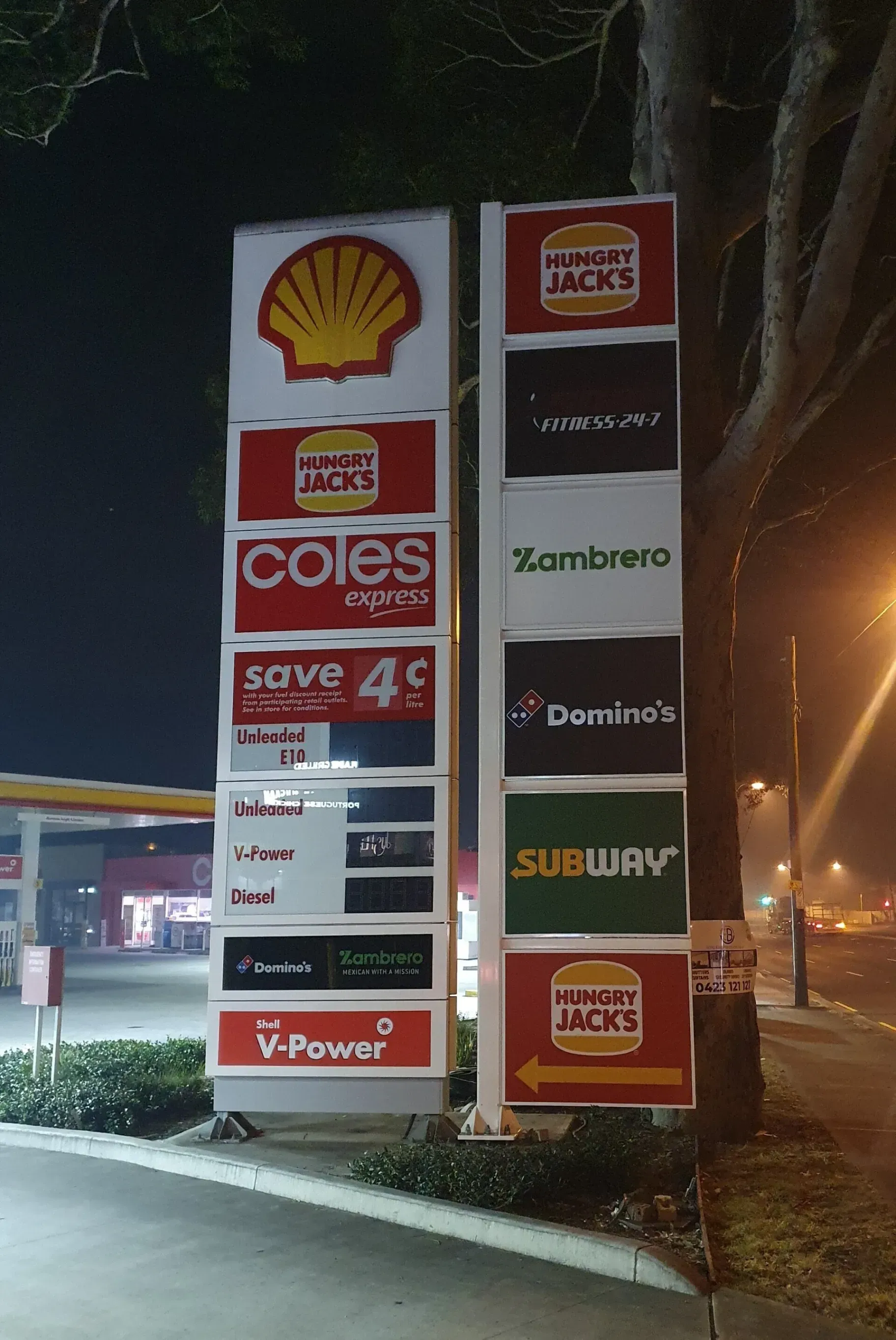 outdoor business signs