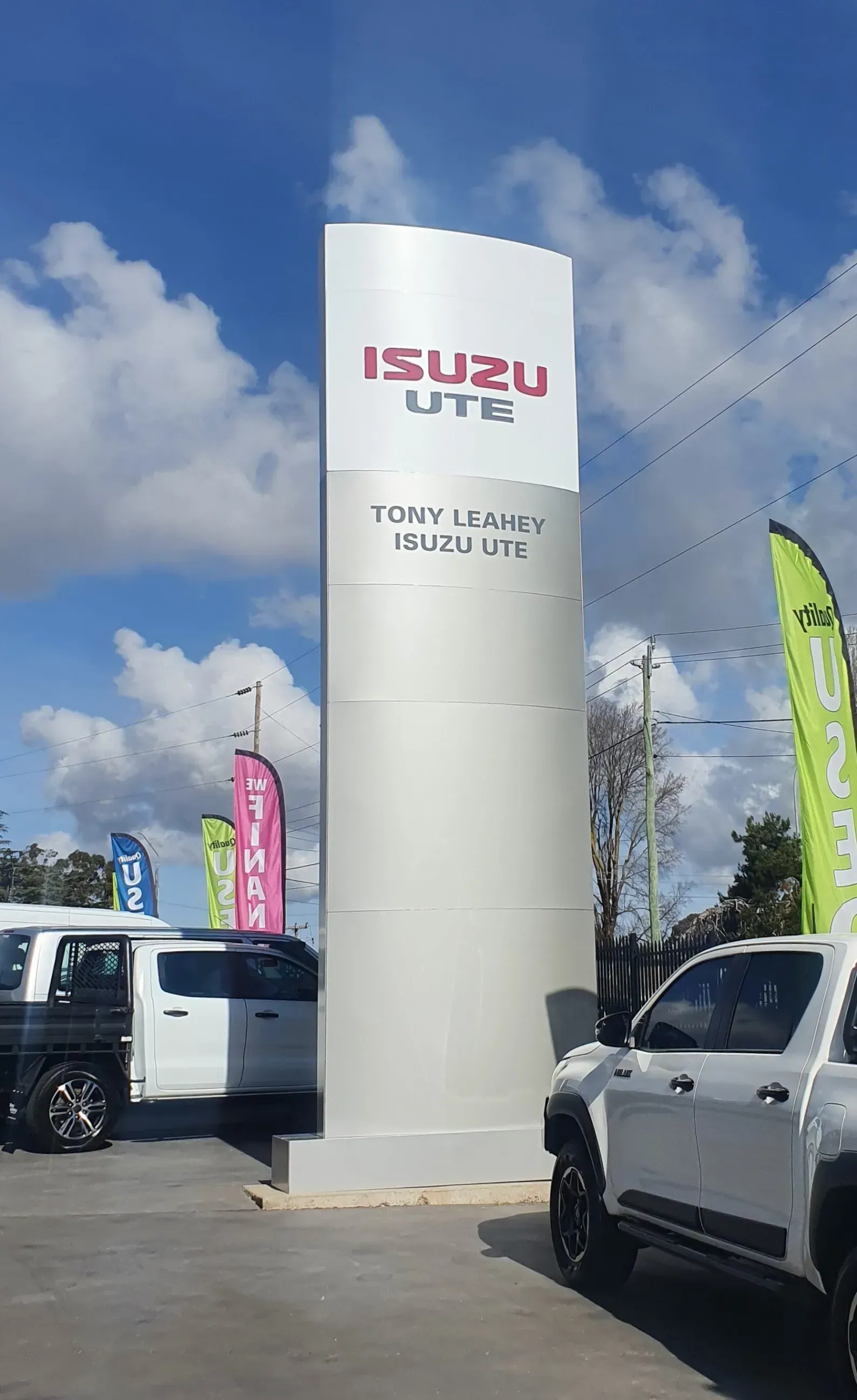 outdoor business sign