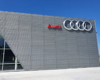 Audi business sign
