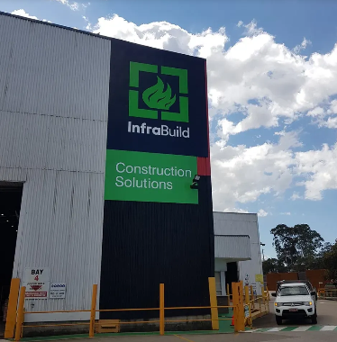 InfraBuild business sign