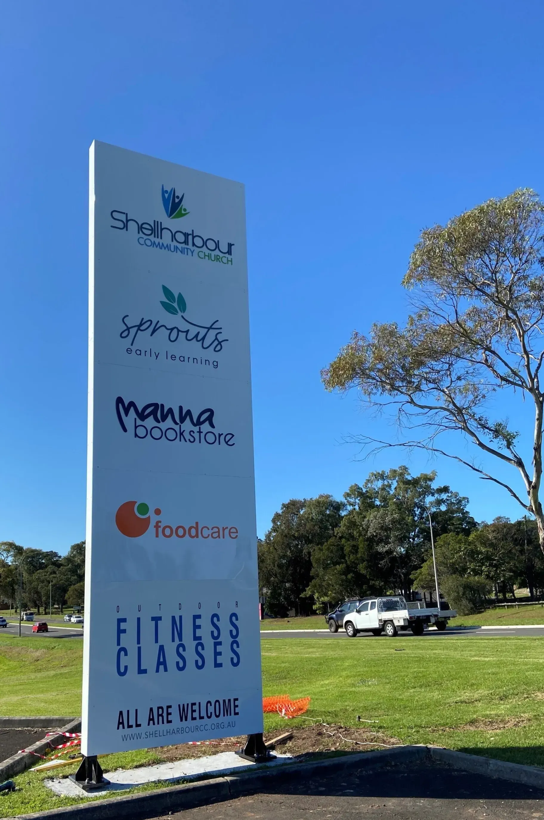 Shellharbour community church signage