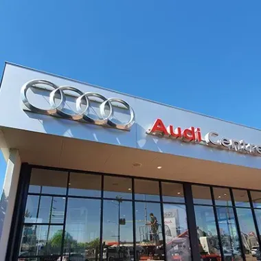 corporate signage for Audi