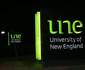 University of New England business signs