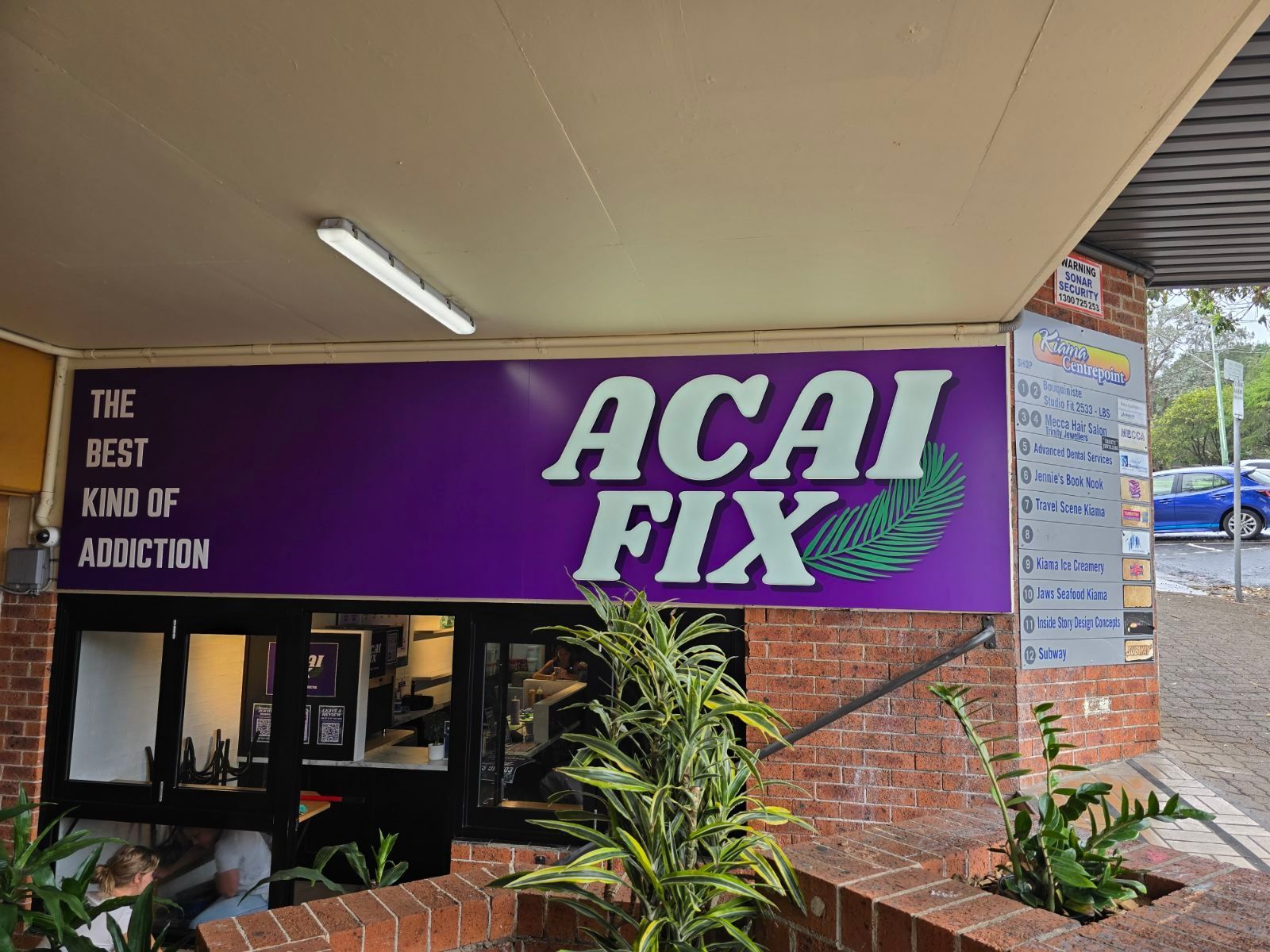 Acai Fix signage