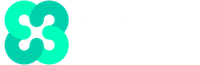 A green and white logo on a white background.