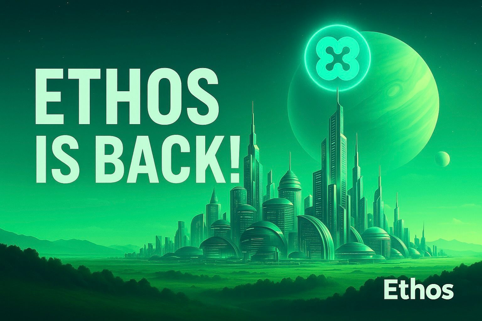 Ethos is back and we 're just getting started big news everyone !