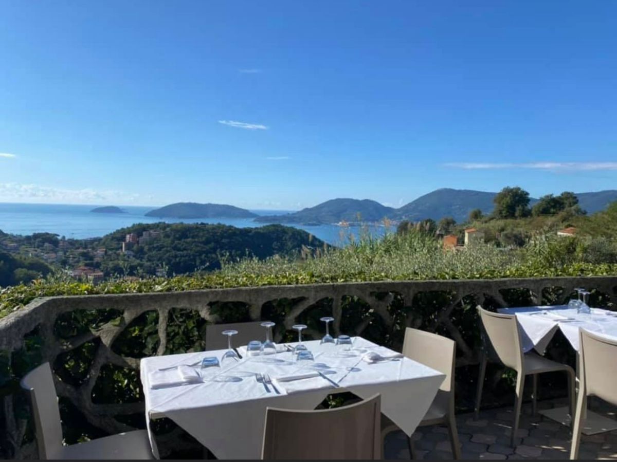 vista dalla terrazza in estate