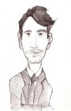 Un dessin au crayon d'un homme en costume et cravate.