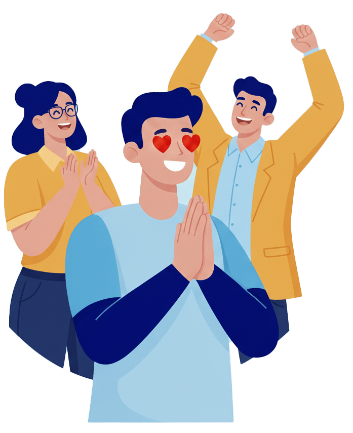 Two people are holding puzzle pieces in their hands.