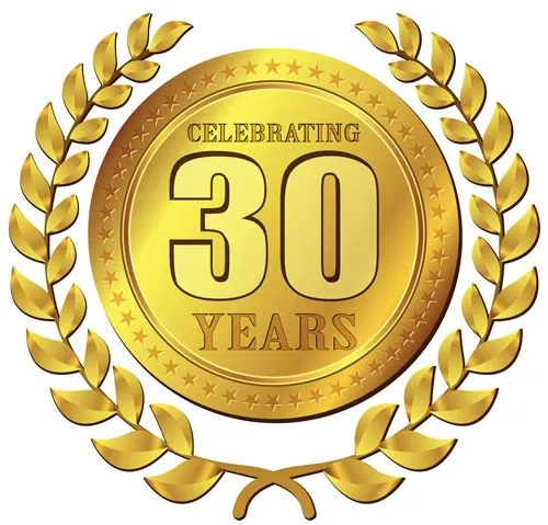 Celebrating Thirty Years Logo