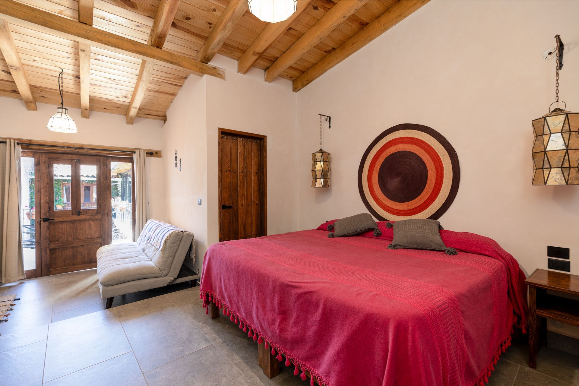 Habitación comoda en hotel rustico de tapalpa centro