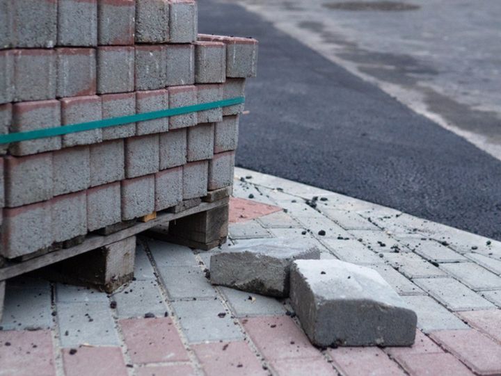 blocchi in cemento per marciapiedi