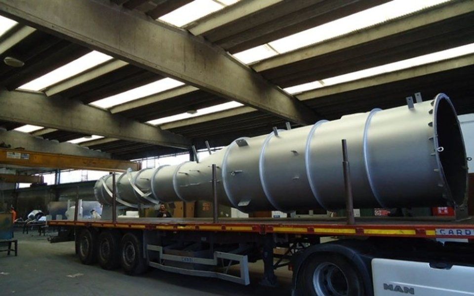 condotta per aria verniciata