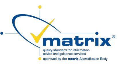 The matrix logo is approved by the matrix accreditation body