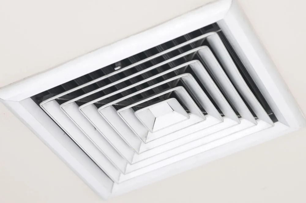 White Ceiling Vent With a Square — Climate King In Bathurst, NSW