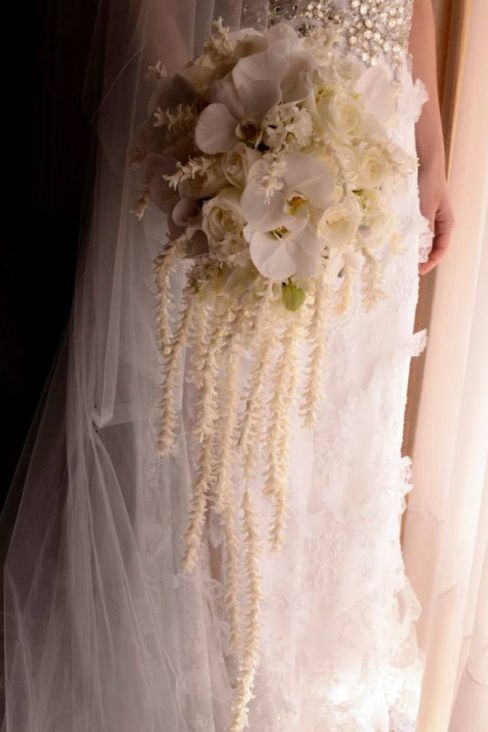Bride with a wedding flower design in Sydney