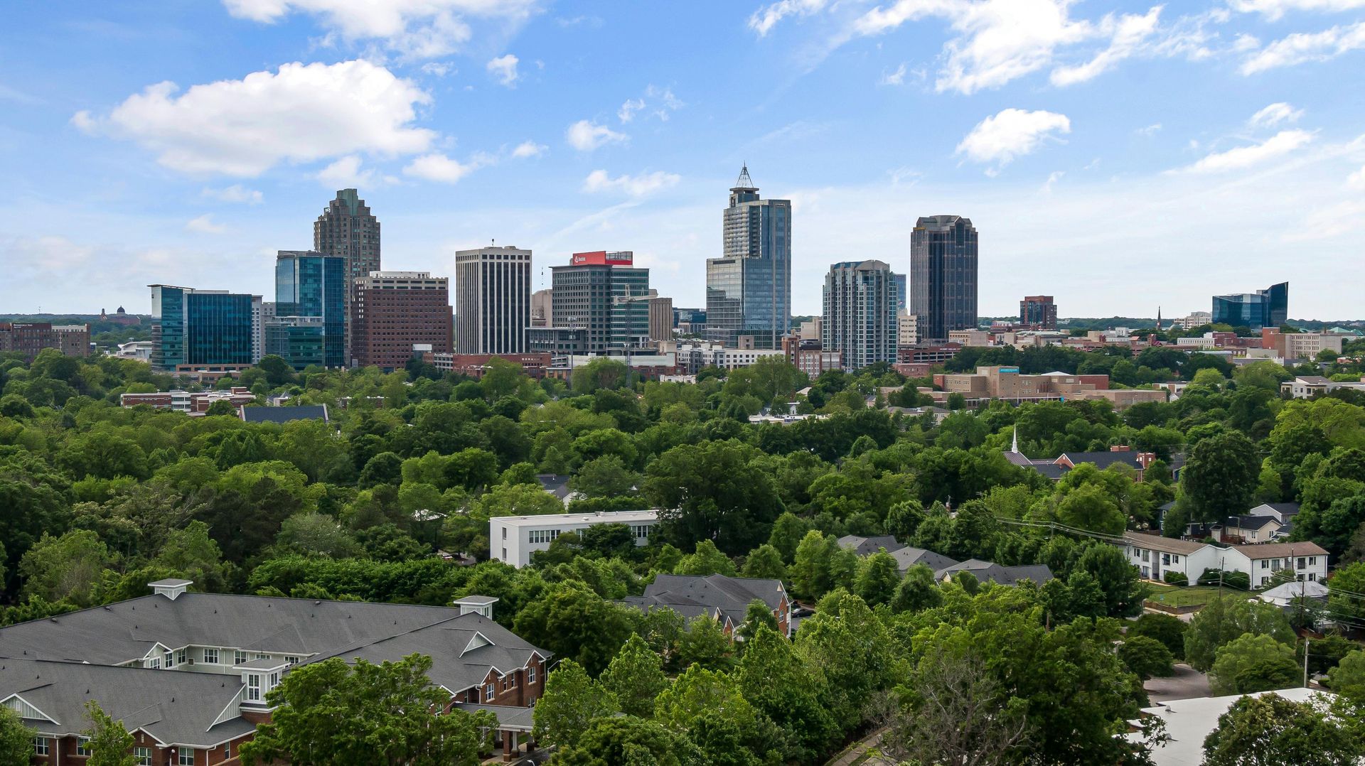 Raleigh NC aerial view — CK's Plumbing service area