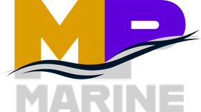 Logo with a gold "M" and purple "P" above a navy wave graphic and the gray text "MARINE".