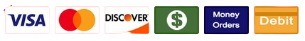 A visa mastercard discover money orders and debit logos