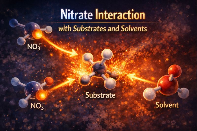 Nitrate+Interaction+Substrates+Solvents