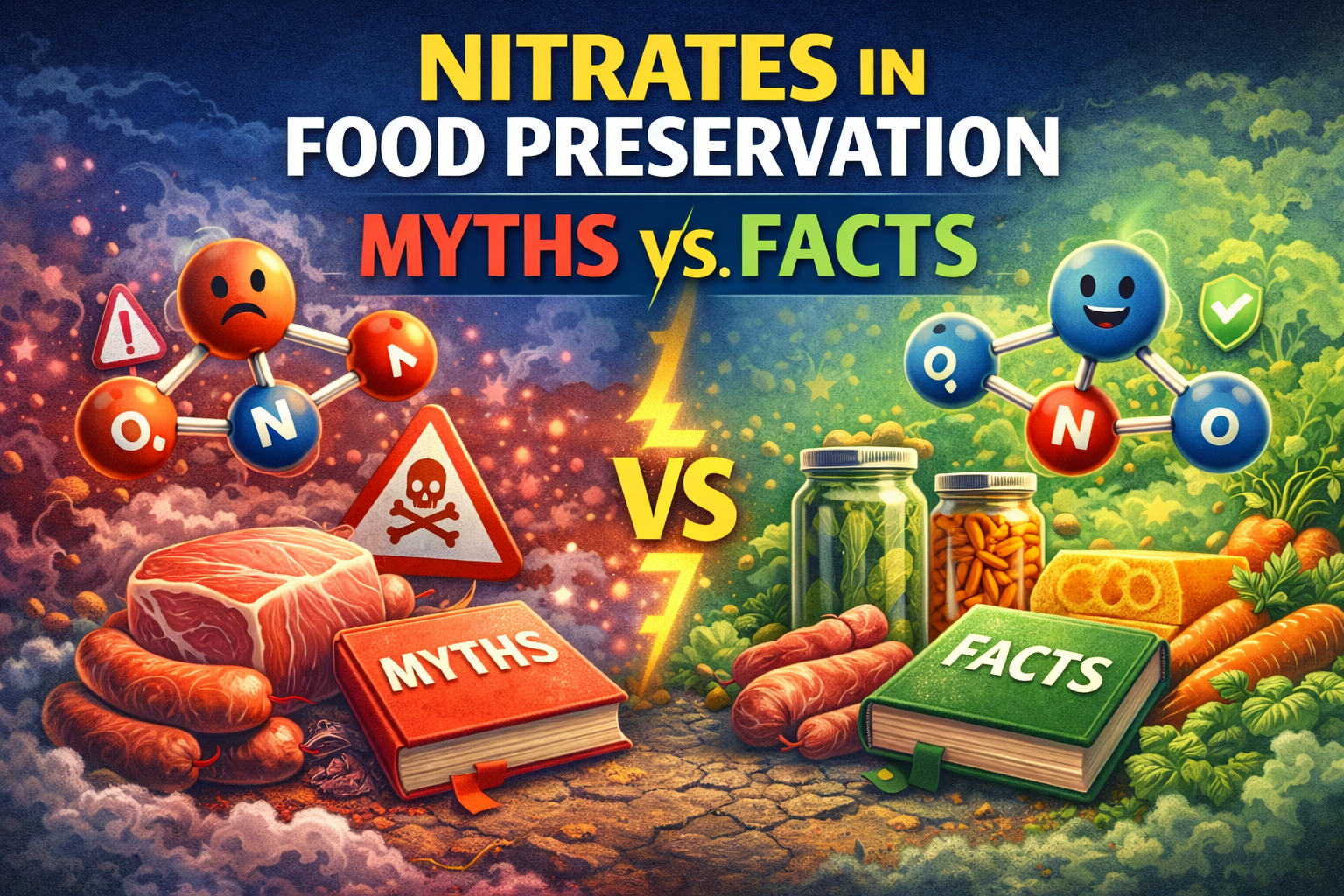 Nitriaes Nitrates in Food Preservation: Myths vs. Facts