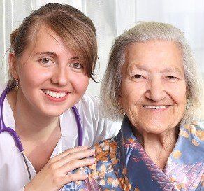 Nurse and Elderly Patient - In-Home Care