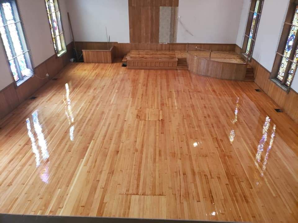 After Laminating The Floor — Old Forge, NY — Clinton Hardwood Floors