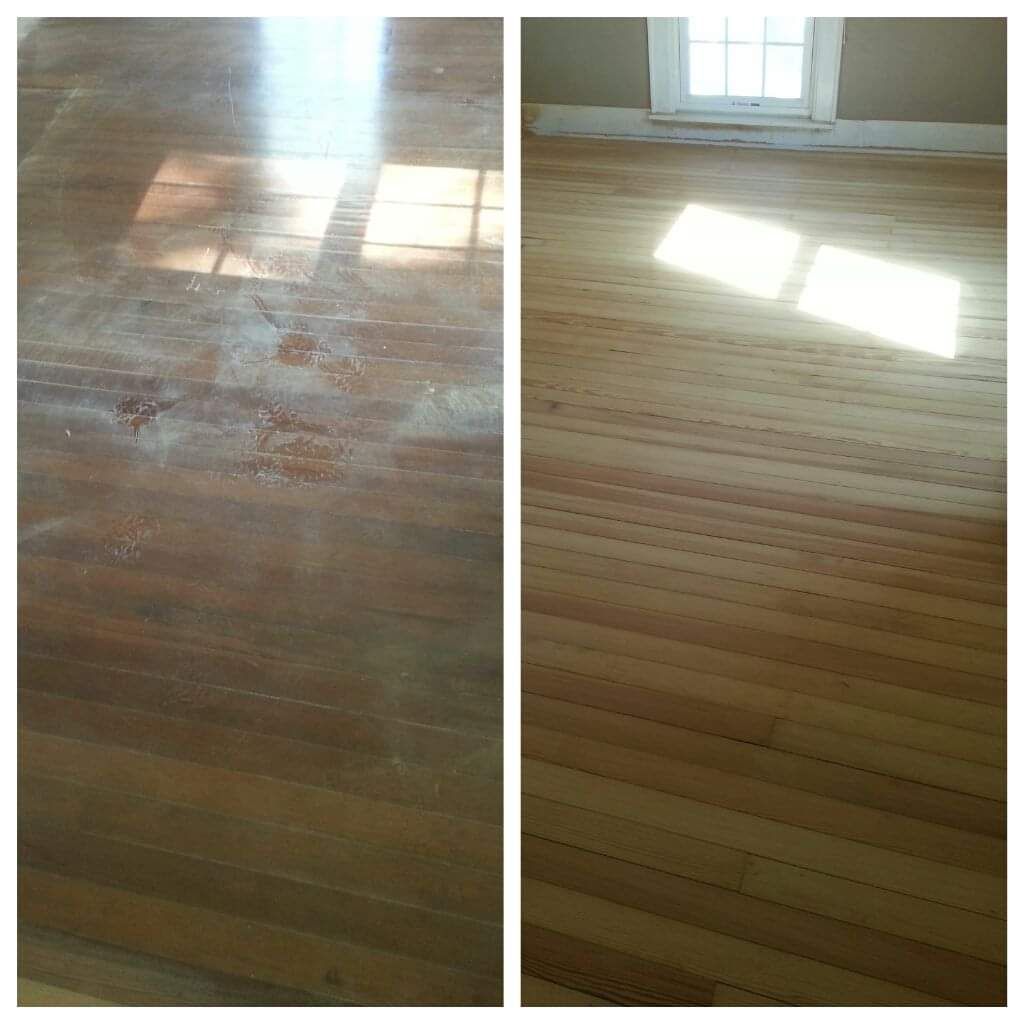 Before And After Cleaning — Old Forge, NY — Clinton Hardwood Floors