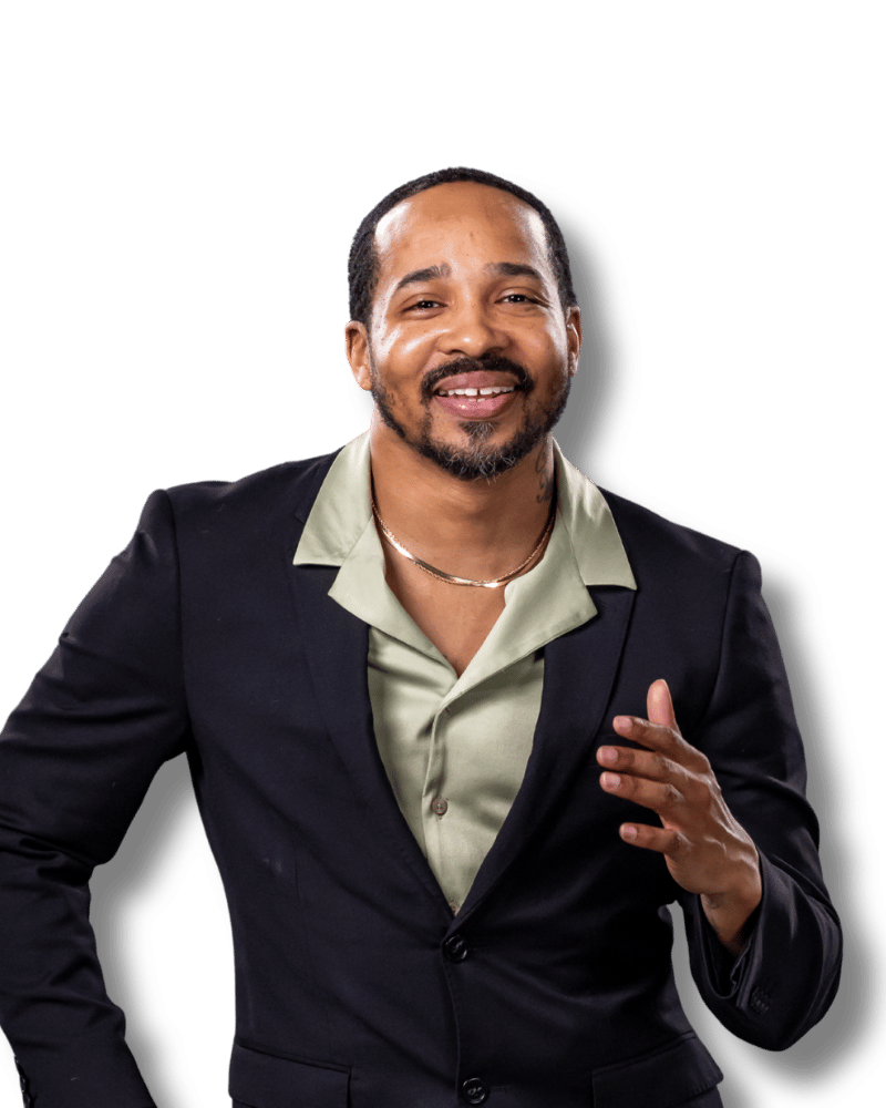 Demetrius, event MC at Empower Event Group, ensures smooth event flow by making announcements and hyping up guests.