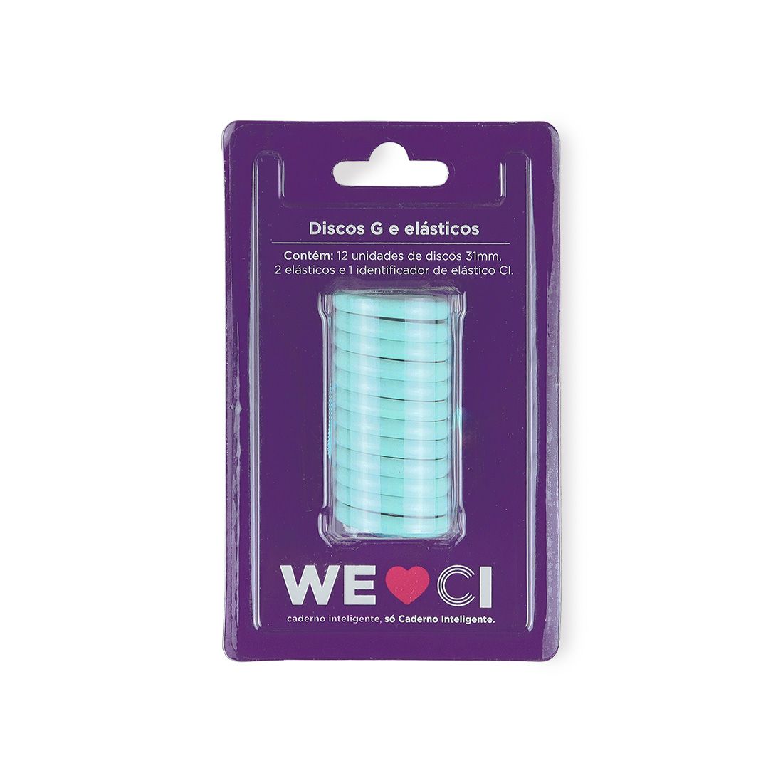 Discos y elástico Verde Pantanal G para el Cuaderno Inteligente