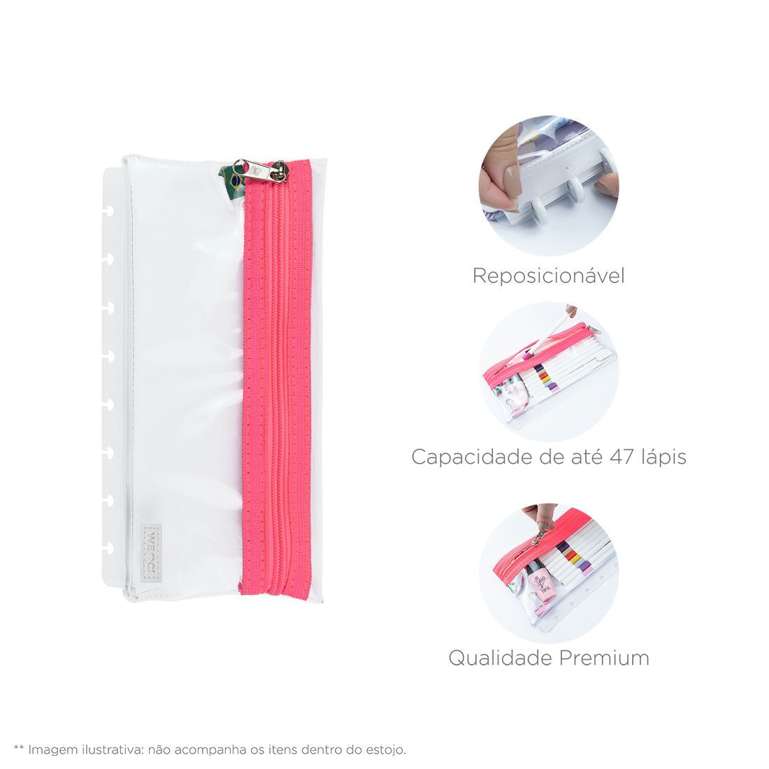 Estuche Crystal Néon Pink para el Cuaderno Inteligente