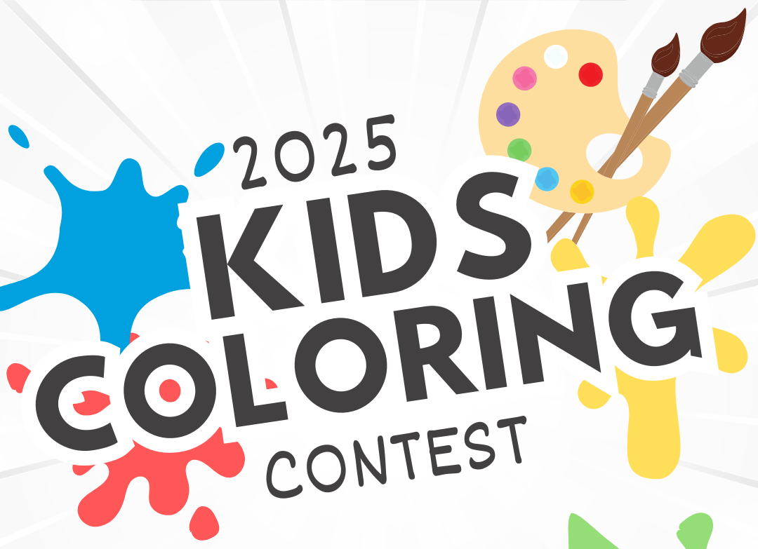 The logo for the 2025 kids coloring contest