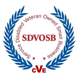 A logo for disabled veteran owned small business