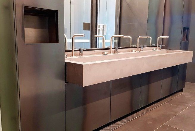 Joinery, Bathrooms, Finch Projects, Dangrove, Dangrove Art Storage Facility, Commercial Bathrooms