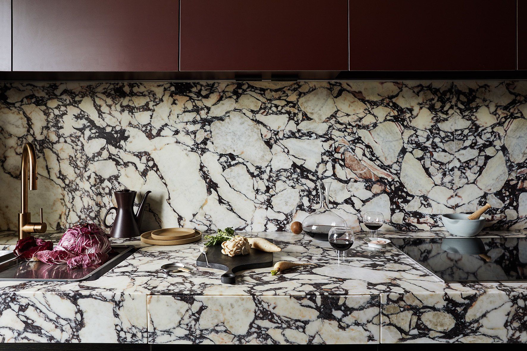 Kitchen Design Stone Calacatta Viola