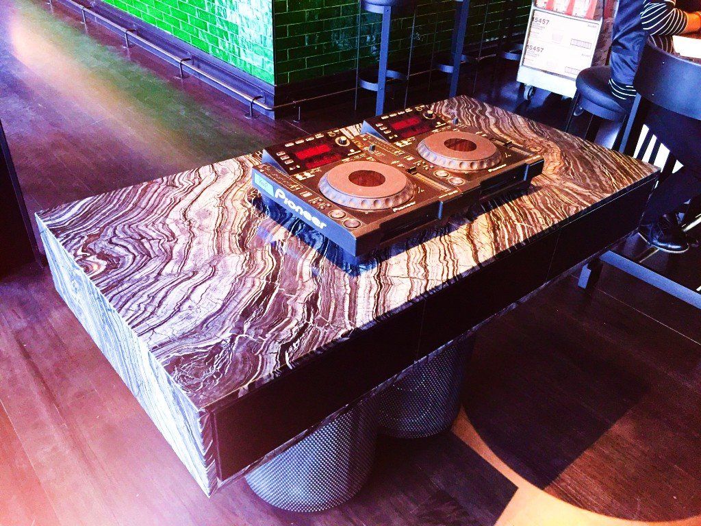 QT Melbourne Rooftop Bar, Stone, DJ Booth, Finch Projects, Finch Joinery, Joiners