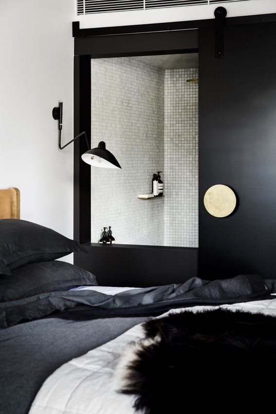Finch Joinery Custom Bedroom Project Black and Brass