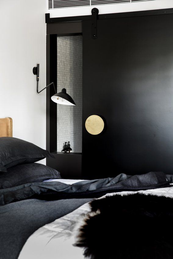 Finch Joinery Custom Bedroom Project Black and Brass