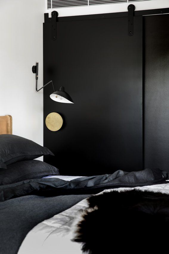 Finch Joinery Custom Bedroom Project Black and Brass