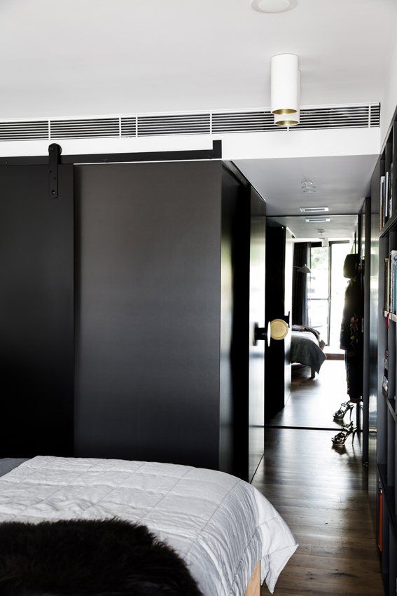 Finch Joinery Custom Bedroom Project Black and Brass