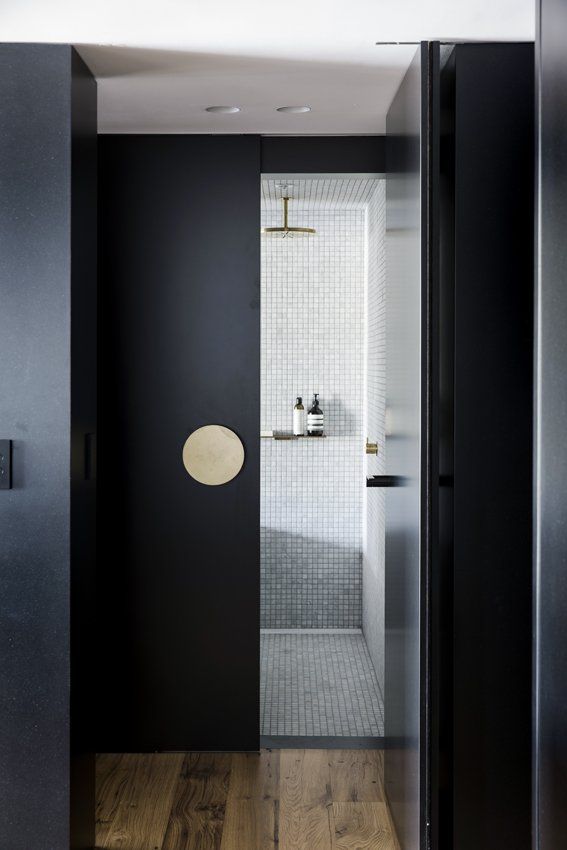 Finch Joinery Custom Bedroom Doors Project Black and Brass