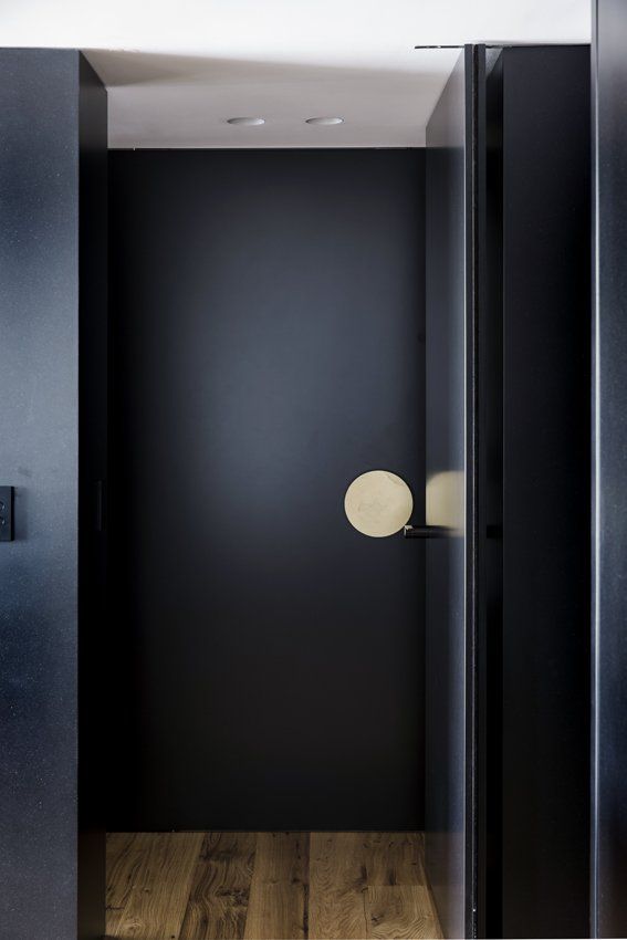 Finch Joinery Custom Bedroom Doors Project Black and Brass