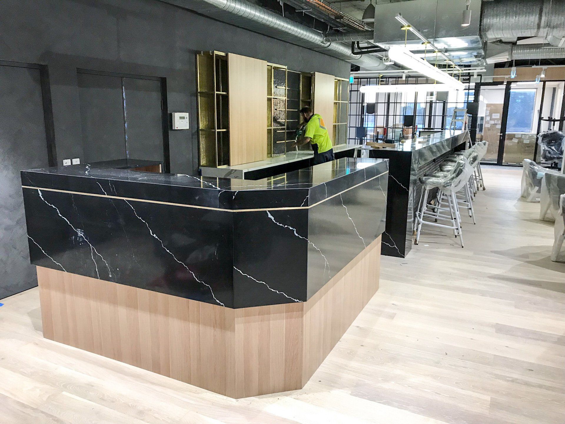 Finch Projects Kafnu Alexandria Joinery Marquina Brass