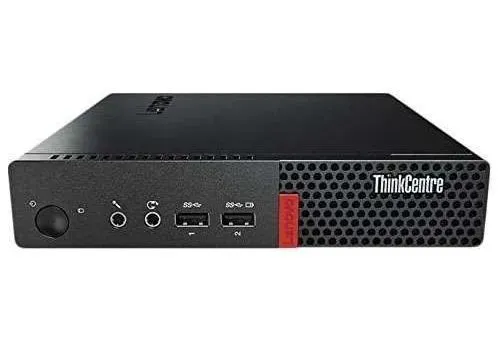 The front of a lenovo thinkcentre m700 desktop computer.