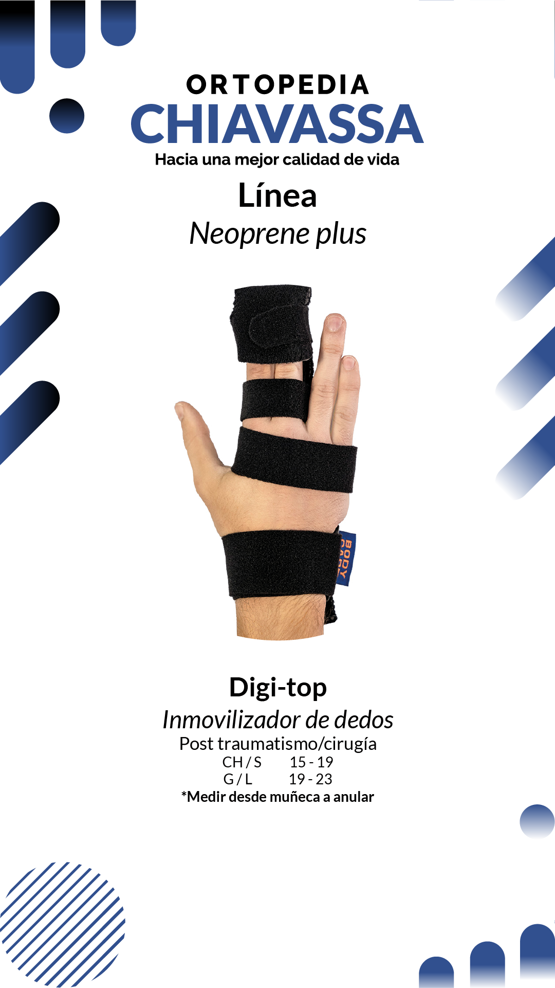 inmovilizador de dedos