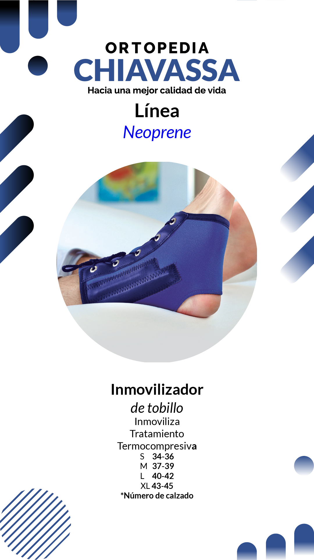 inmovilizador de tobillo