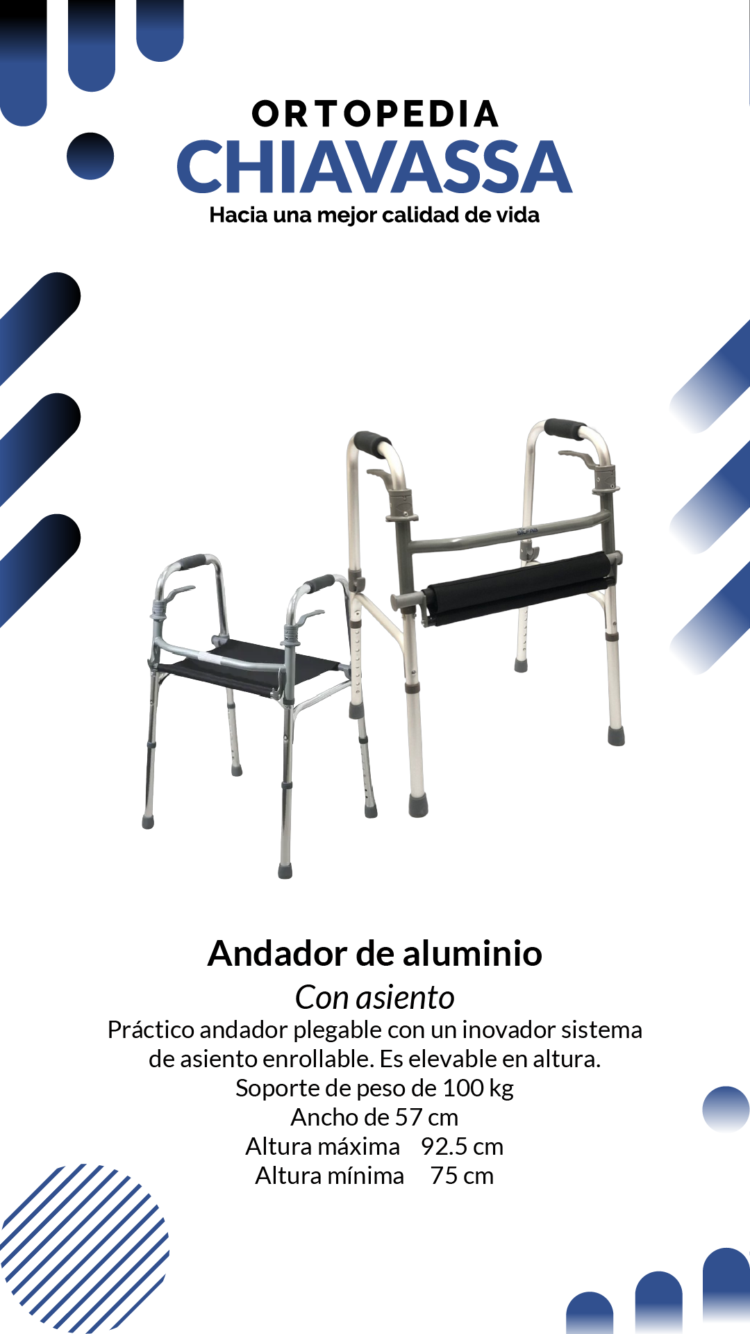 andador con asiento