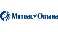 The mutual of omaha logo has a lion on it.